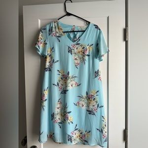 Floral Blue Dress